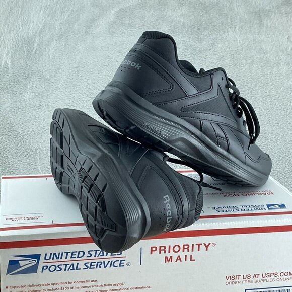 Reebok Men's Walk Ultra 7 DMX Max Shoe, Black/Grey/Royal, 9.5 S019 - Picture 6 of 10